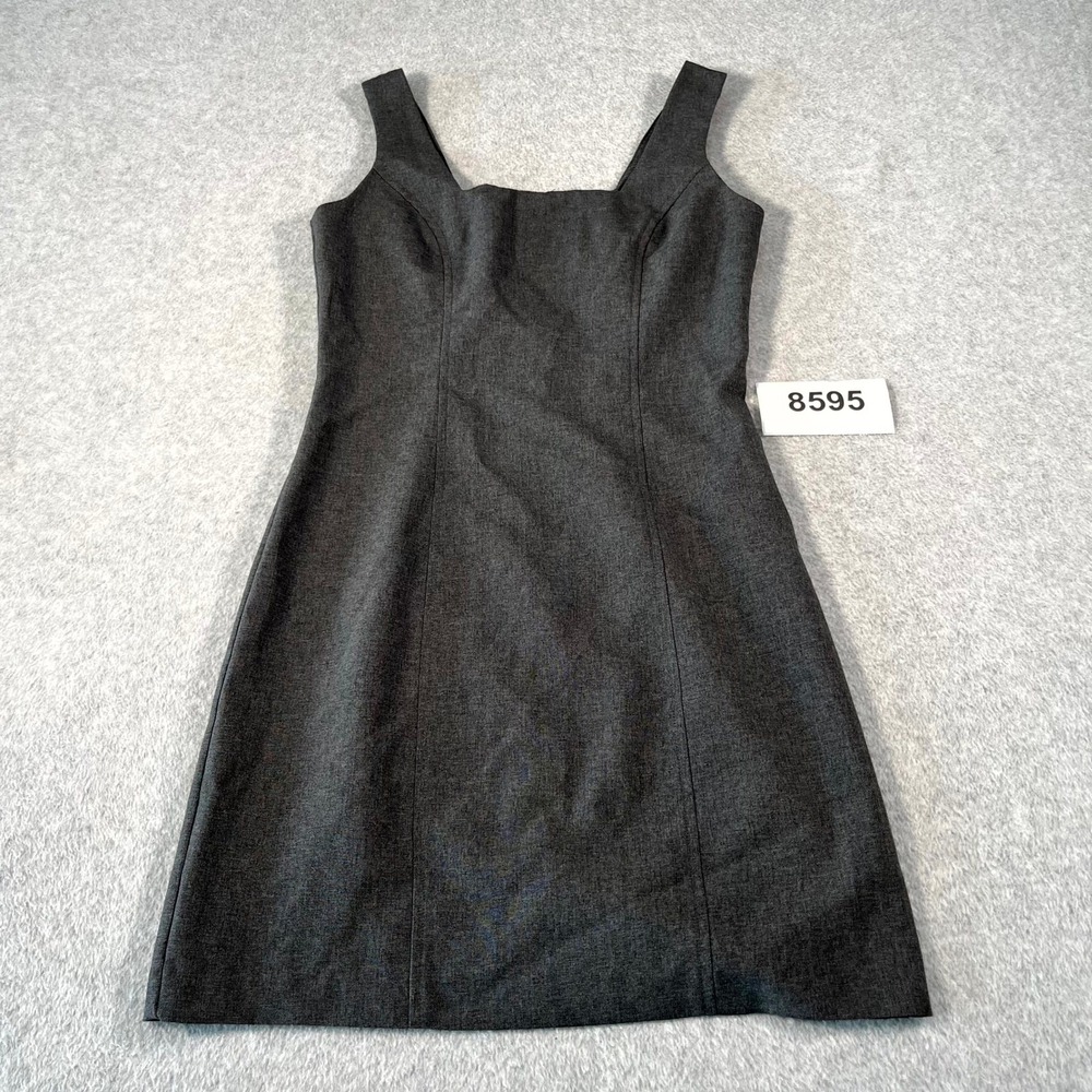 Vintage Star City Clothing Co Sheath Dress Girls 5 Gray Square Neck Sleeveless‎